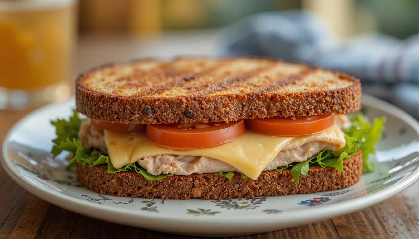 Grilled Turkey and Swiss Sandwich