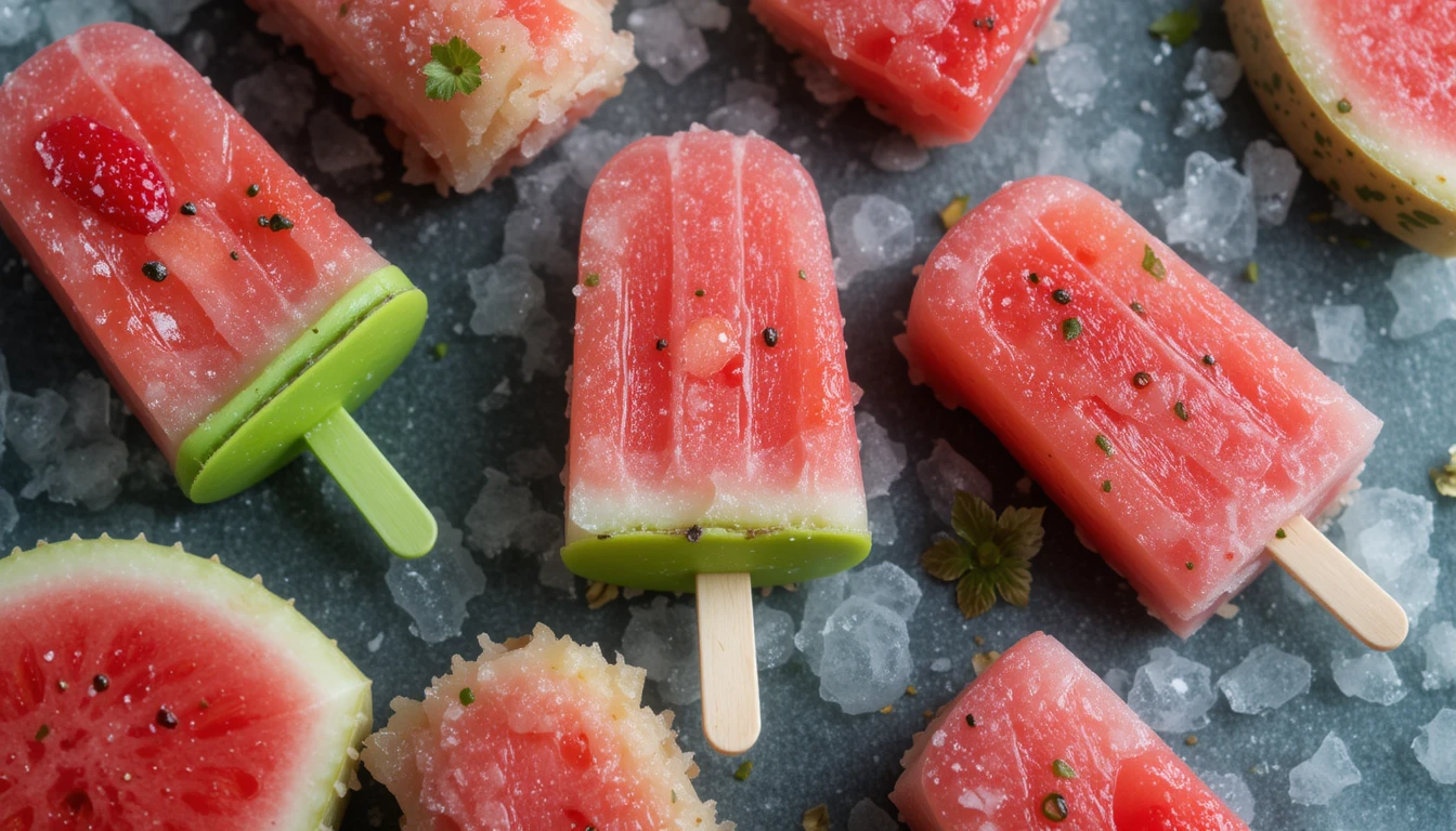 Watermelon Popsicles