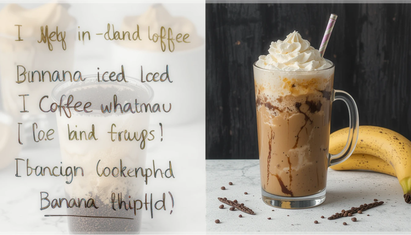 Vegan Banana Whipped Iced Coffee