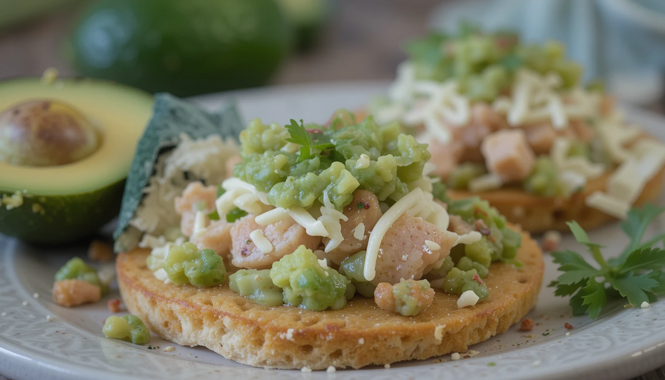 Easy No Cook Tuna and Avocado Tostadas