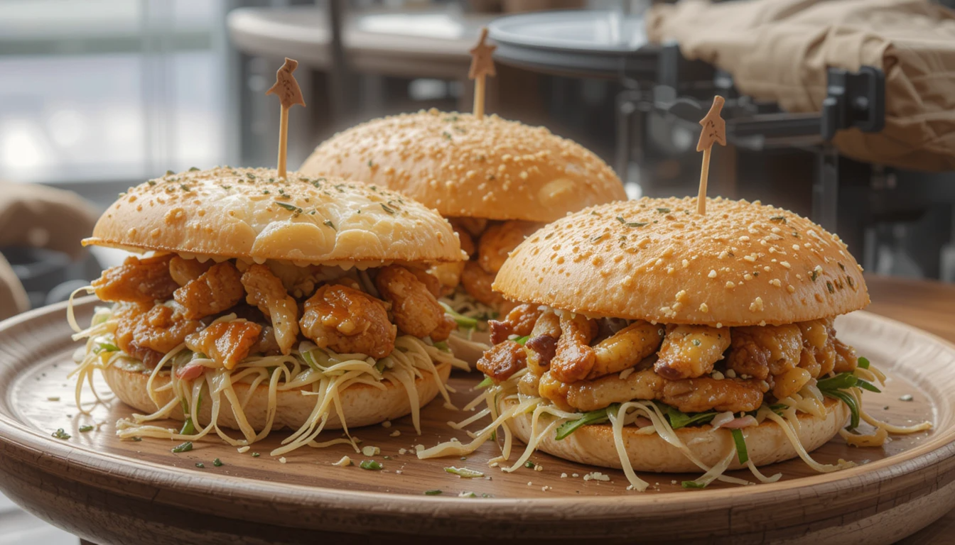 Heavenly Chicken Garlic Sandwiches