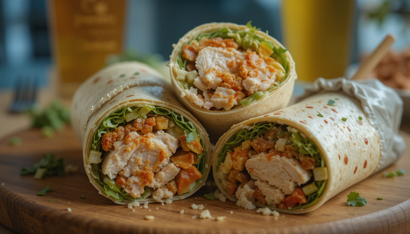 California Club Chicken Wraps